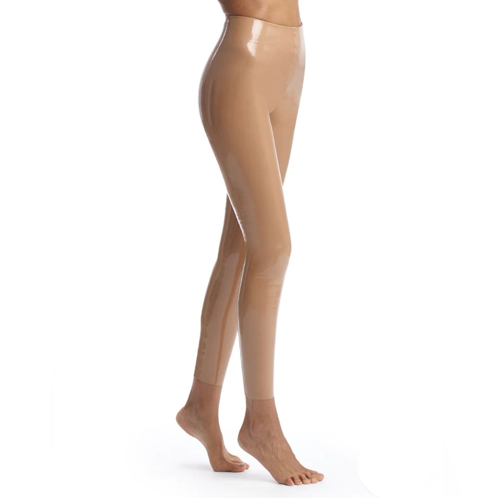 COMMANDO Faux Leather Patent Leggings Cocoa XS